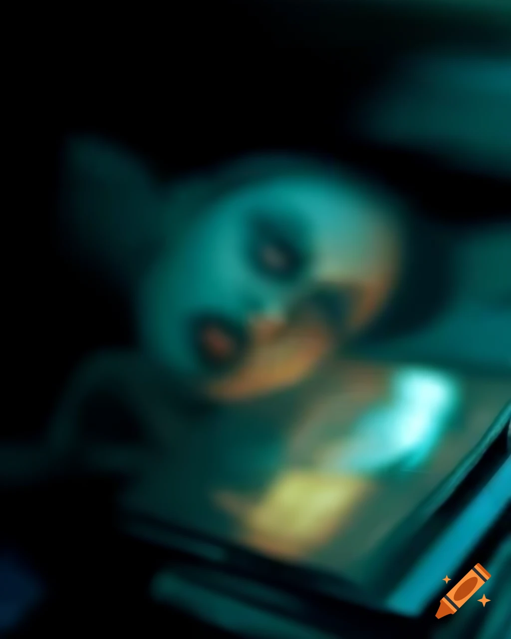 Ethereal woman apparition in analogue horror style captured on trailcam footage
