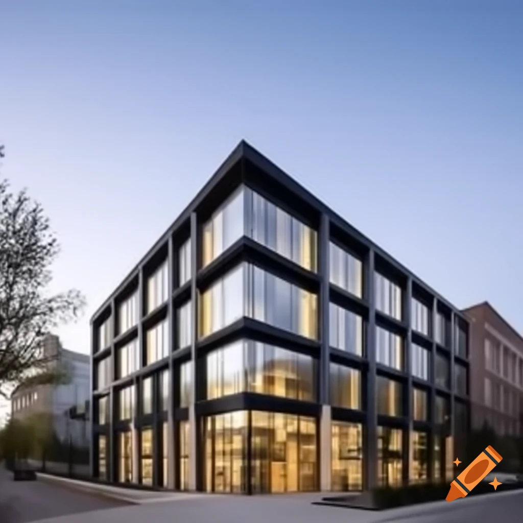 Modern company building