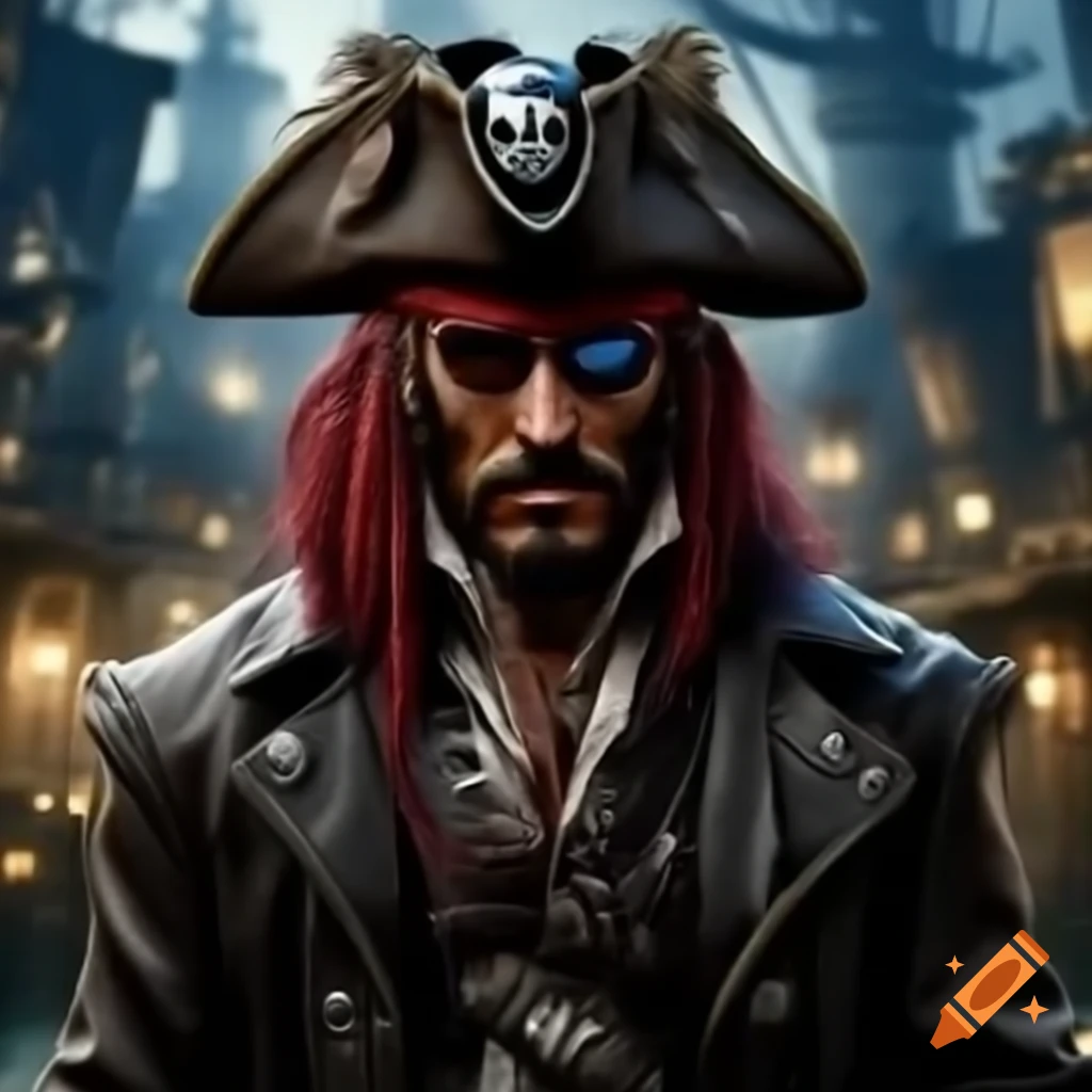 Steampunk pirate character design