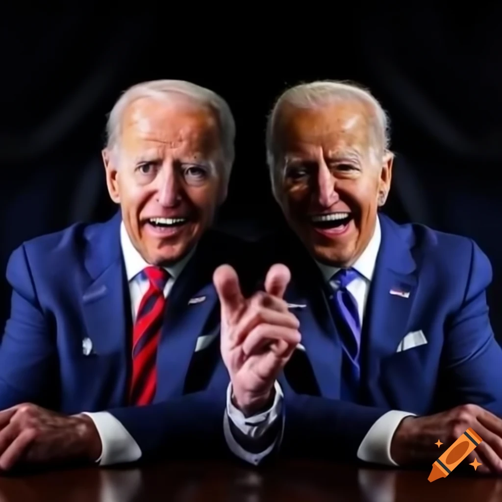 Close-up of President Biden making a passionate point