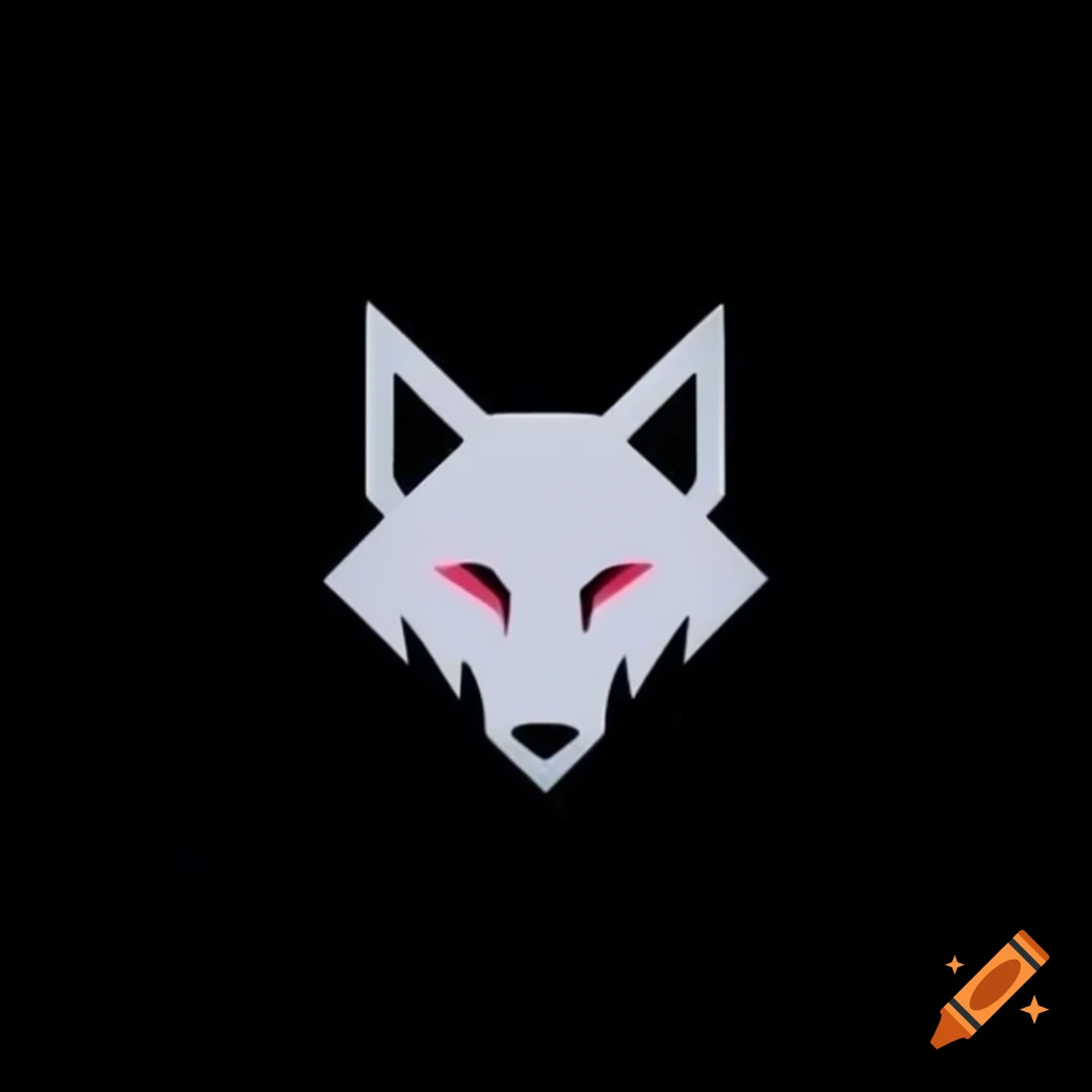 Sleek wolf gaming logo design