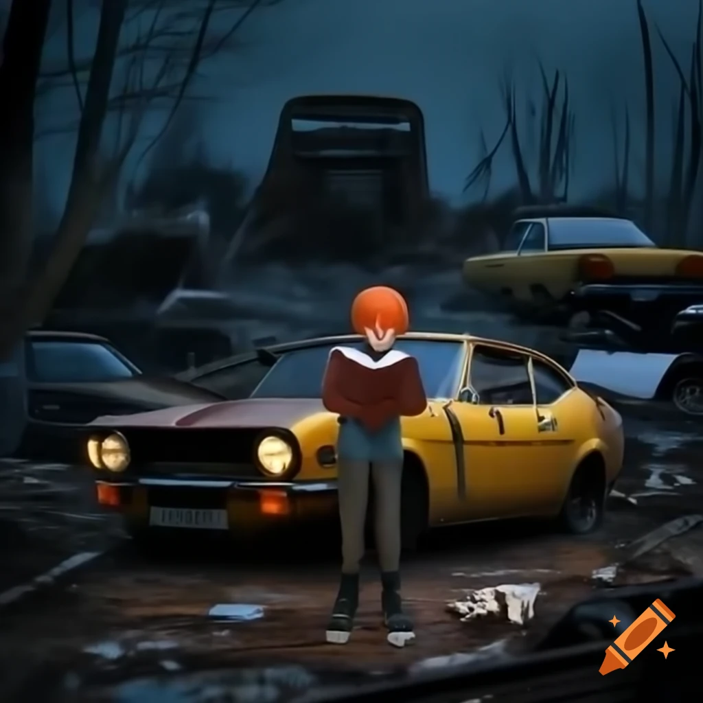 Robin Hamilton Maule character with orange hair and glasses, appearing in various forms