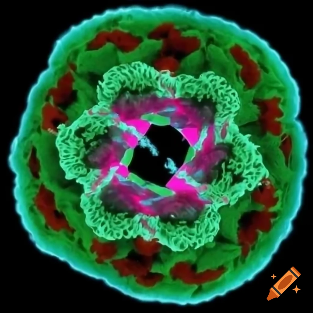Eukaryotic cell structure illustration