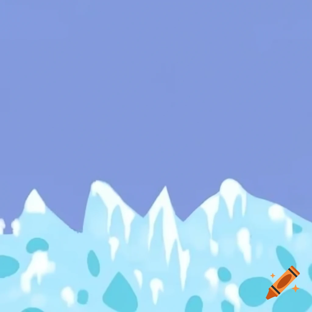 Simplistic icy background with two colors