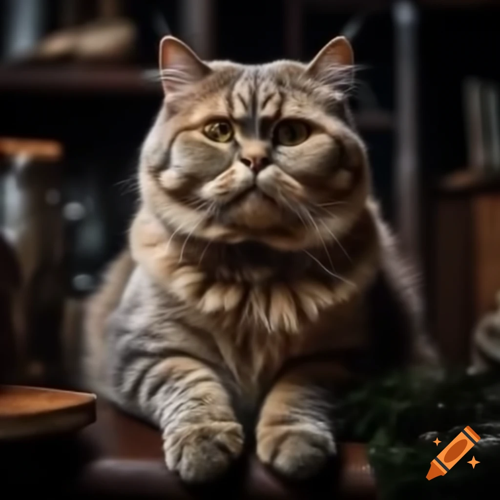Strong and muscular cat