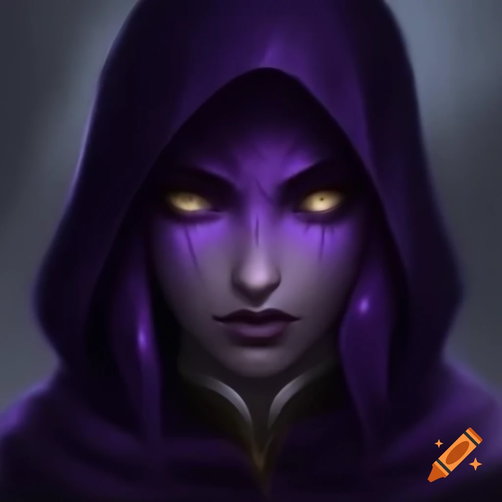 Concept Art Of Female Demigod With Red Hair And Glowing Blue Eyes In concept-art-of-female-demigod-with-red-hair-and-glowing-blue-eyes-in