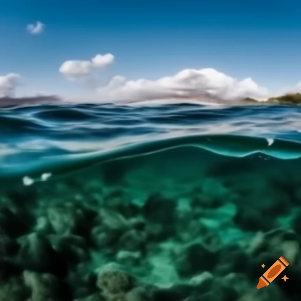 Expansive view of a serene sea