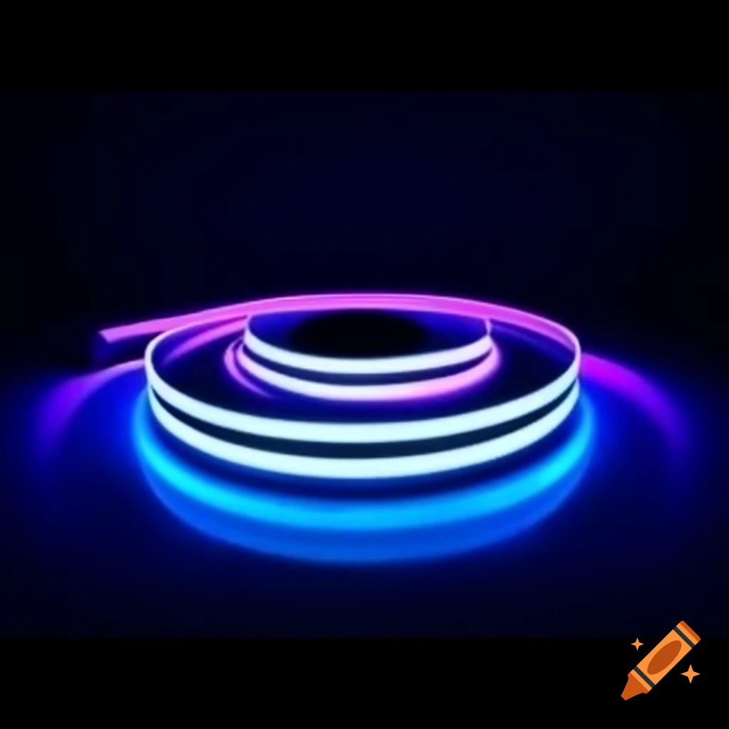 LED RGB 3D strip with on/off feature in PNG format