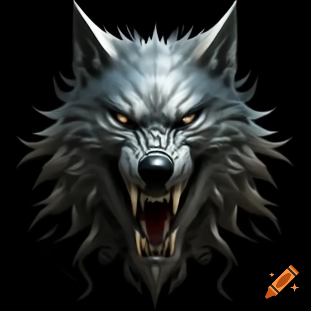 Metallic depiction of Wolf Fenrir