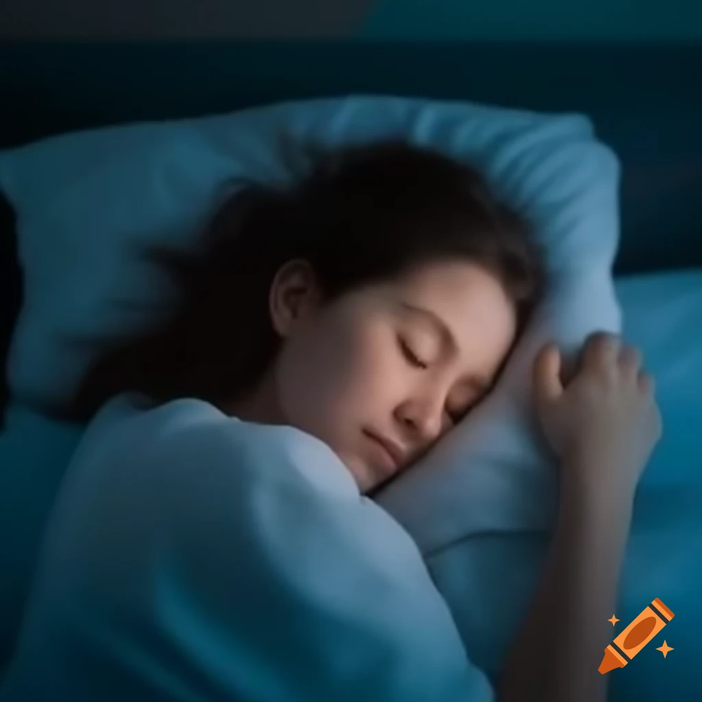 Person preparing to go to sleep