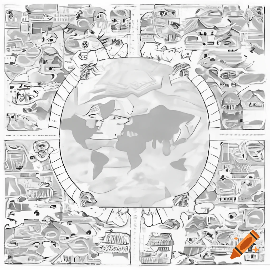 World map tracing Phileas Fogg's 40-day journey with landmark markers