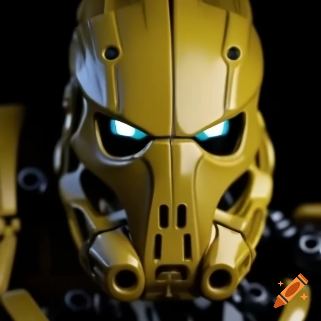 Bionicle mask design showcasing intricate patterns