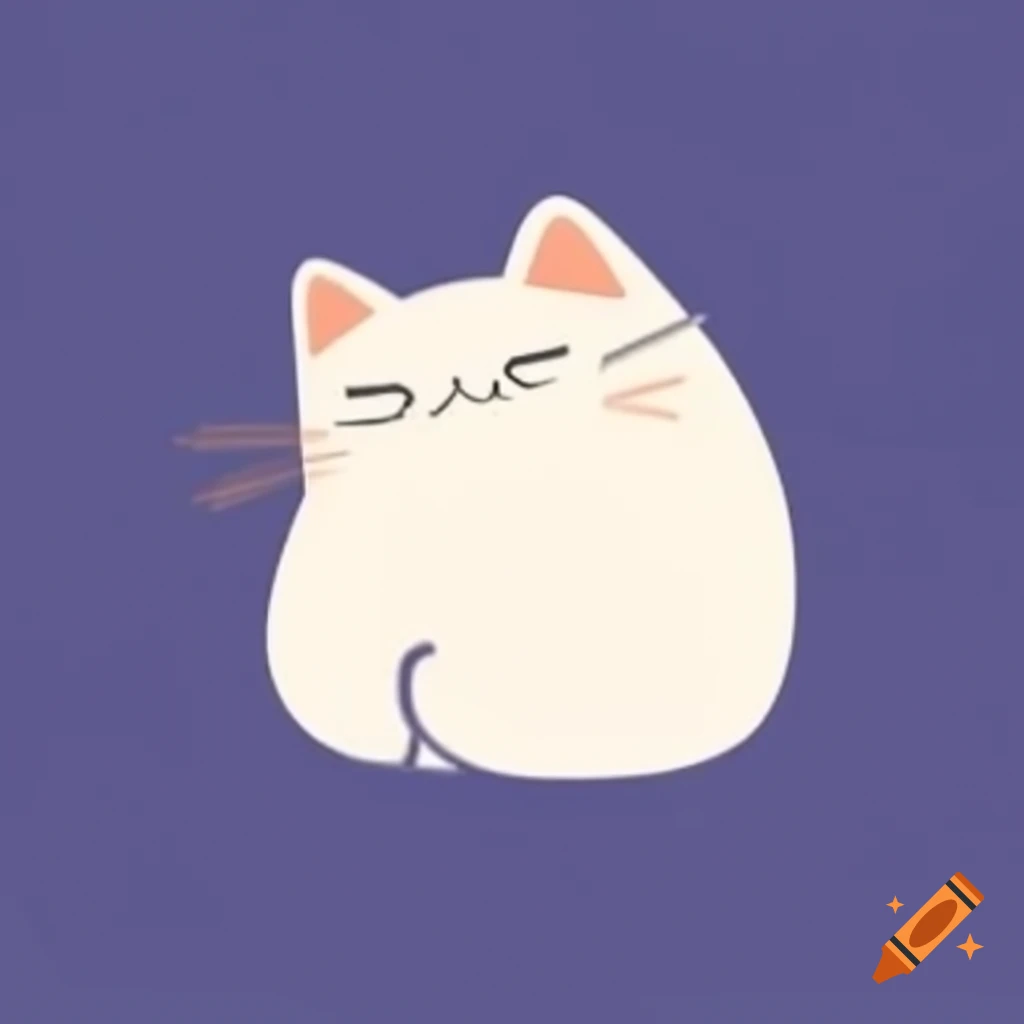 Simple logo featuring a cat body design on craiyon
