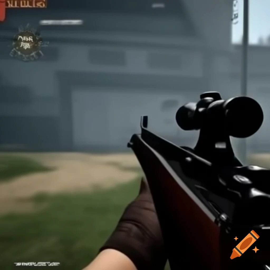First person shooter game screenshot