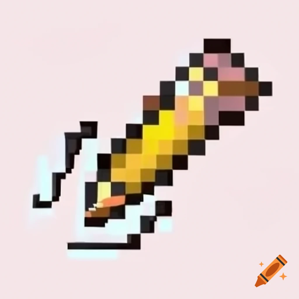 Pixel art icon of bullet striking hard surface in 2D style