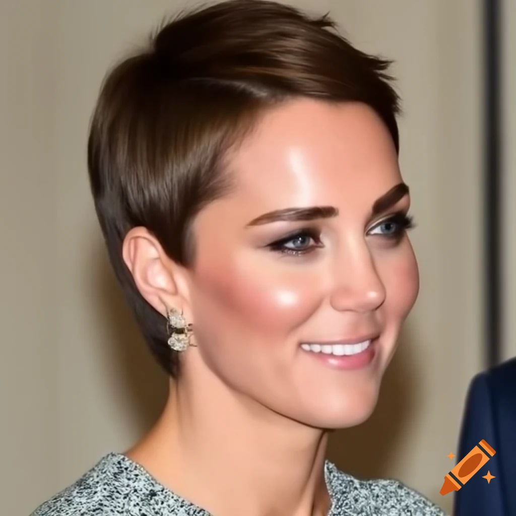 Catherine Middleton showcases chic pixie cut with textured top and shaved sides