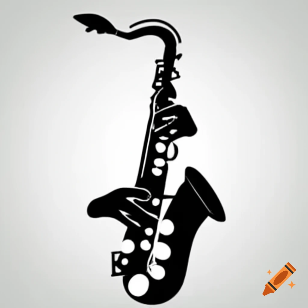 Silhouetted saxophone player ready to perform, instrument gleaming