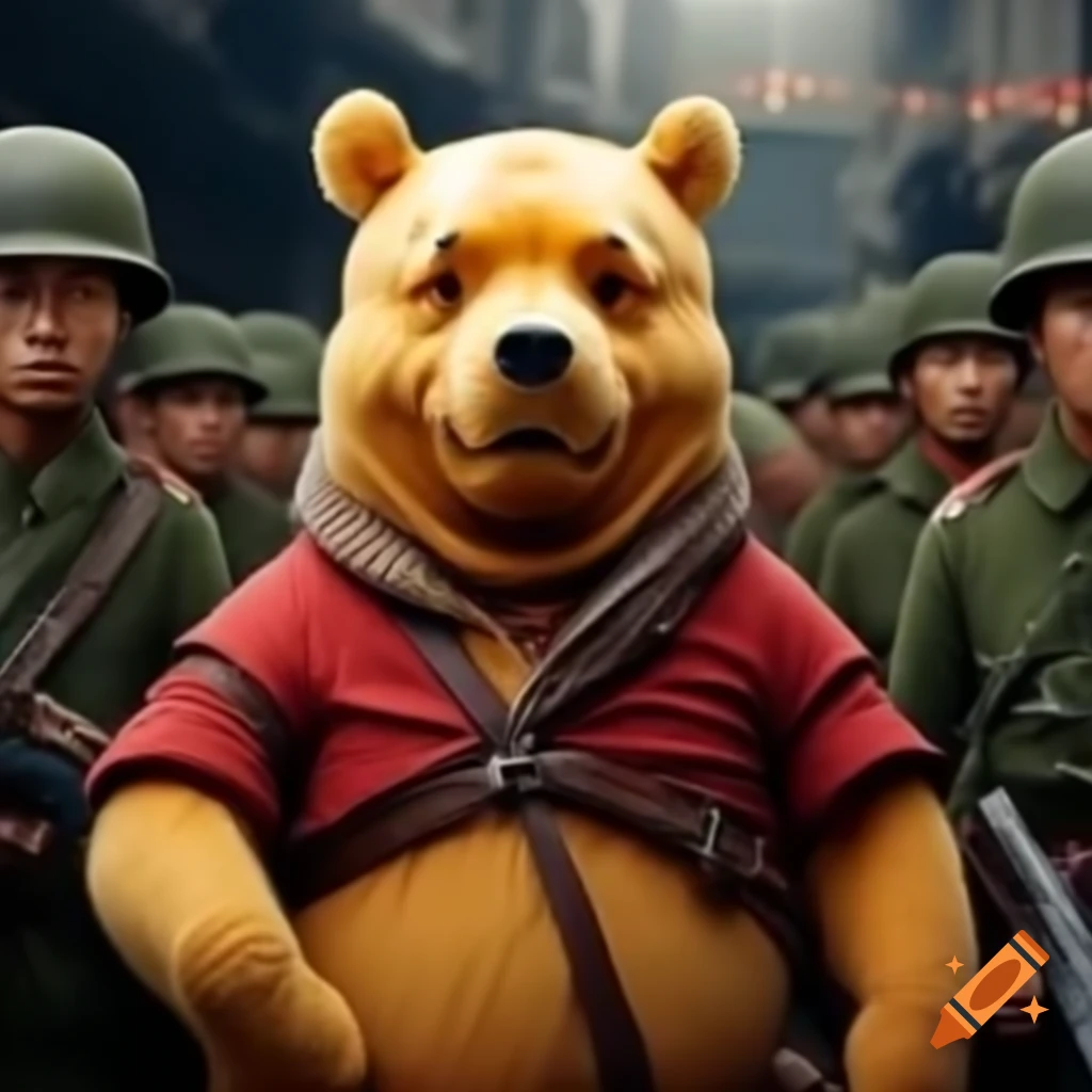 Winnie the Pooh depicted in Vietnam War setting