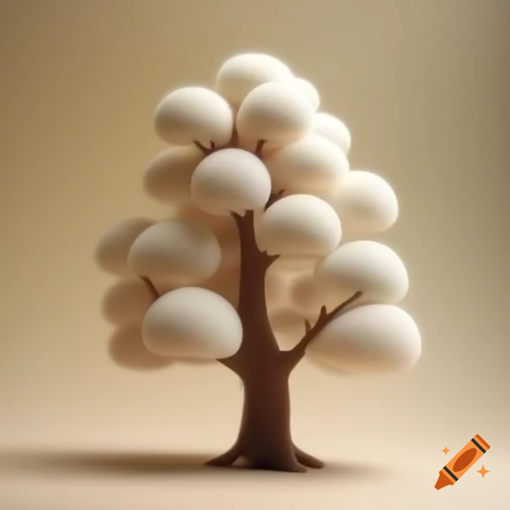 Soft felt tree decoration