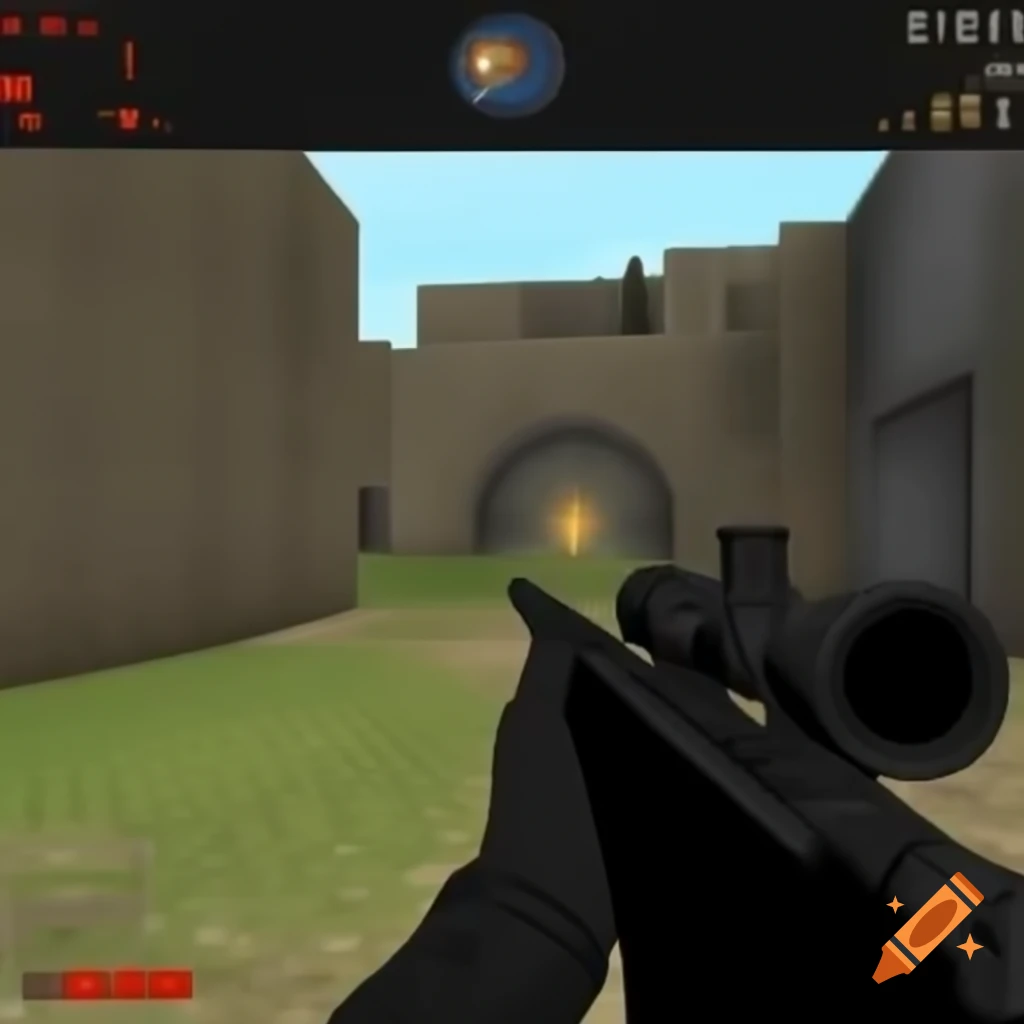 First person shooter game screenshot