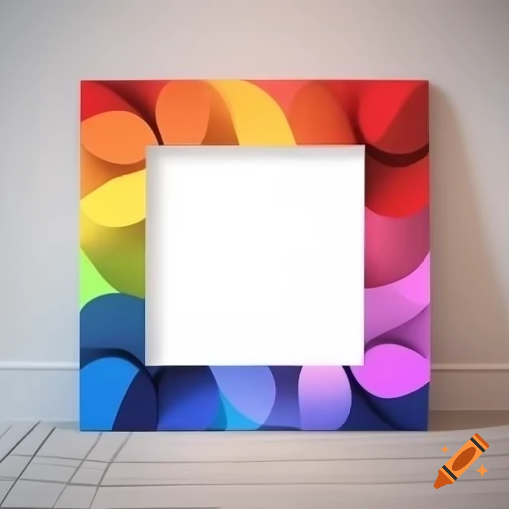 Colorful gradient frame design