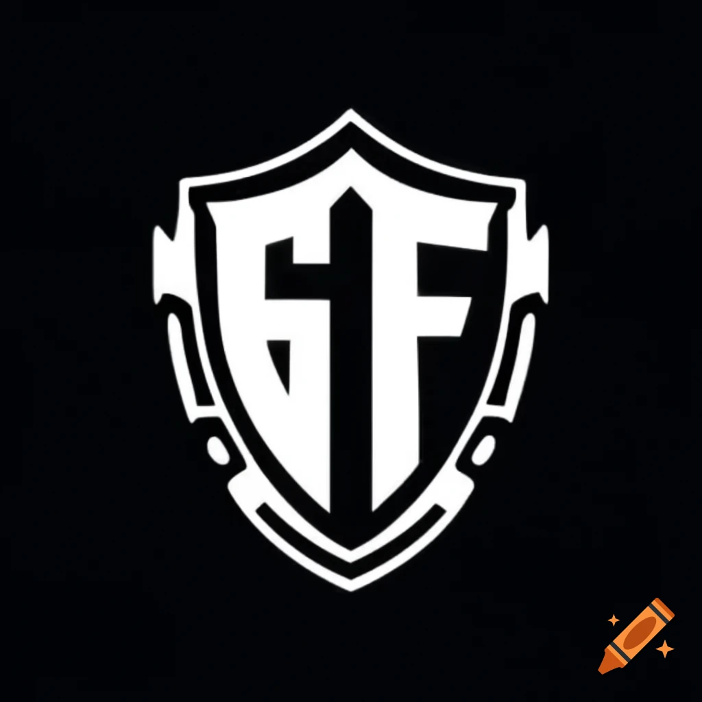 Science fiction themed shield logo or banner design on craiyon