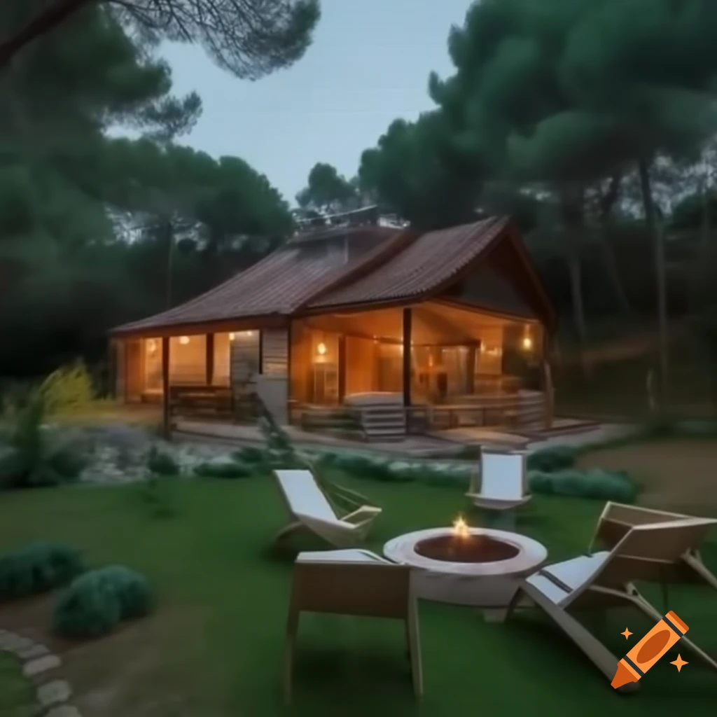 Charming forest cottage in Çanakkale with garden and horse stable