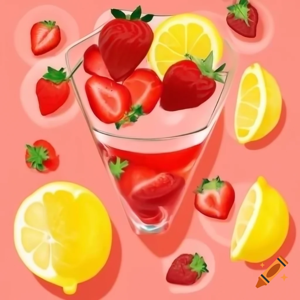 Strawberry and lemon composition
