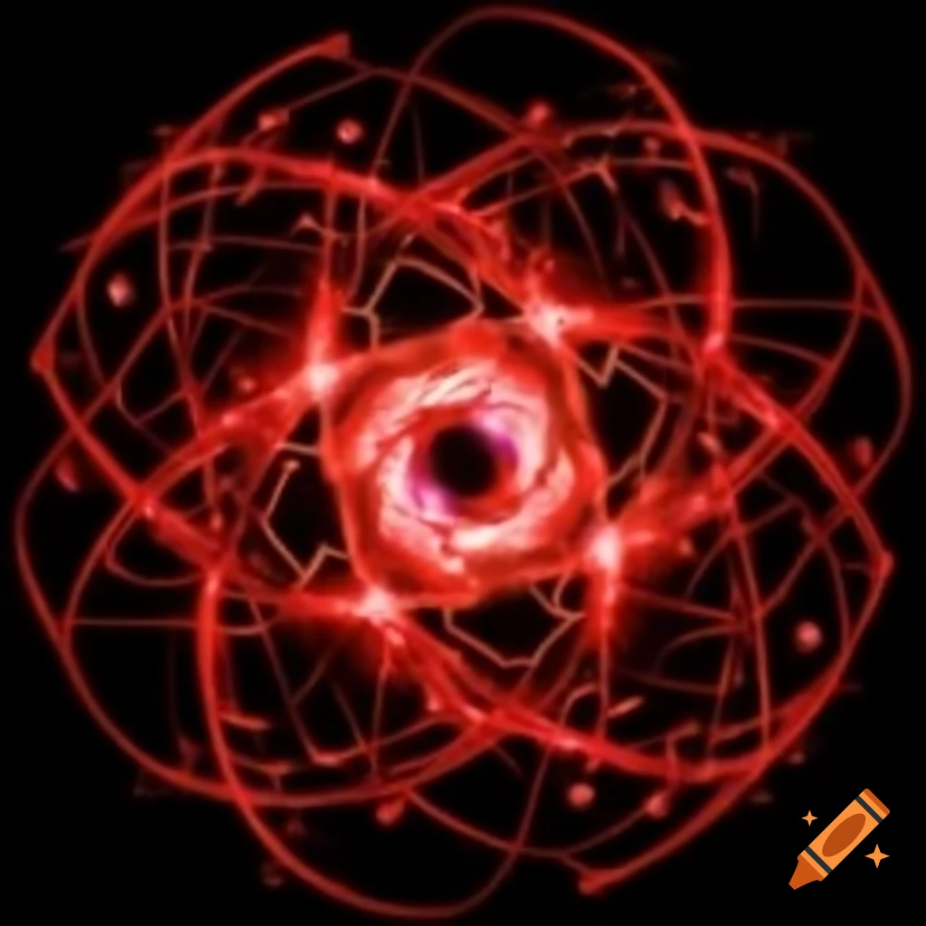 Fictional magical realm with red and black theme