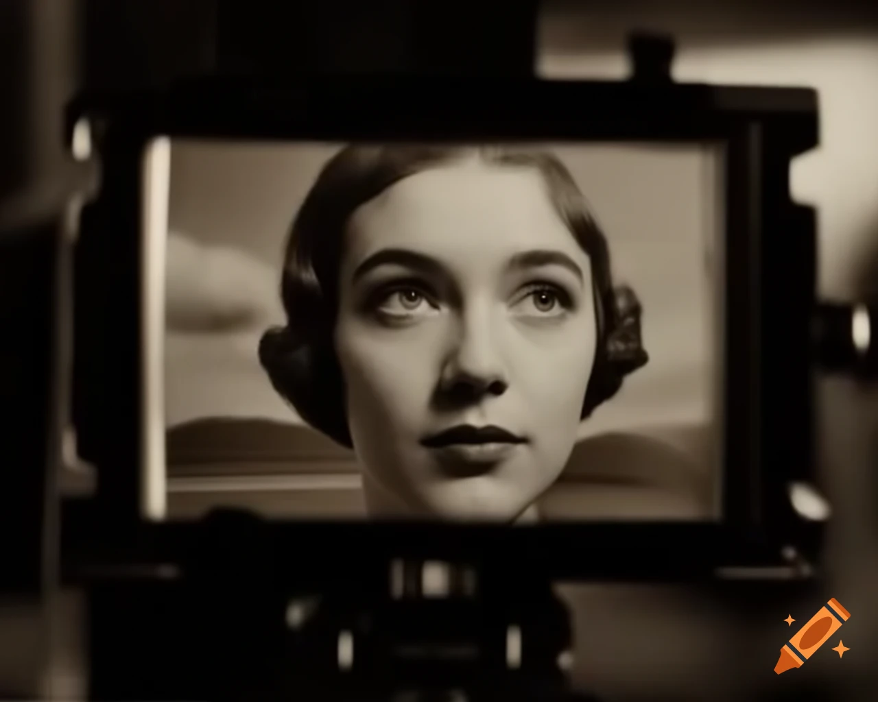 Vintage portrait of a beautiful young woman