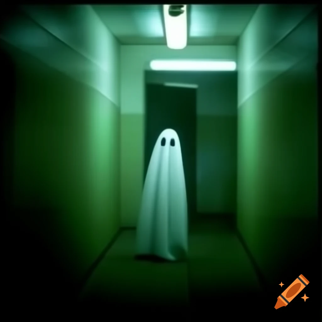 Security camera footage in eerie backrooms setting