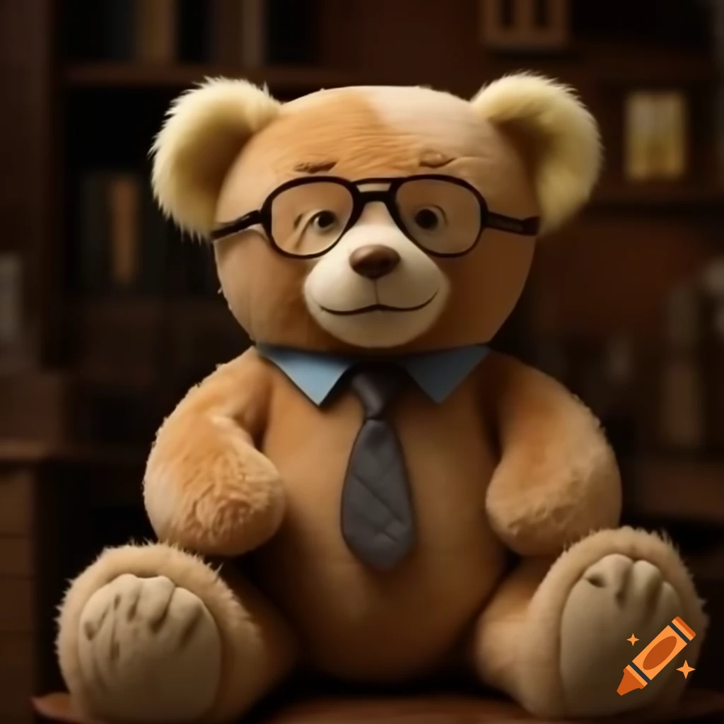 Unique furry teddy character for Instagram business post