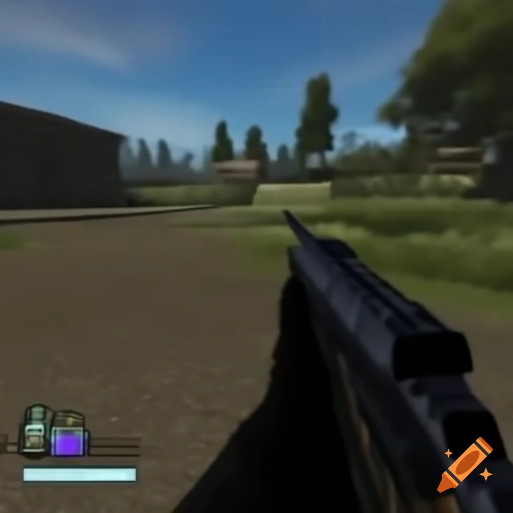 First person shooter game screenshot