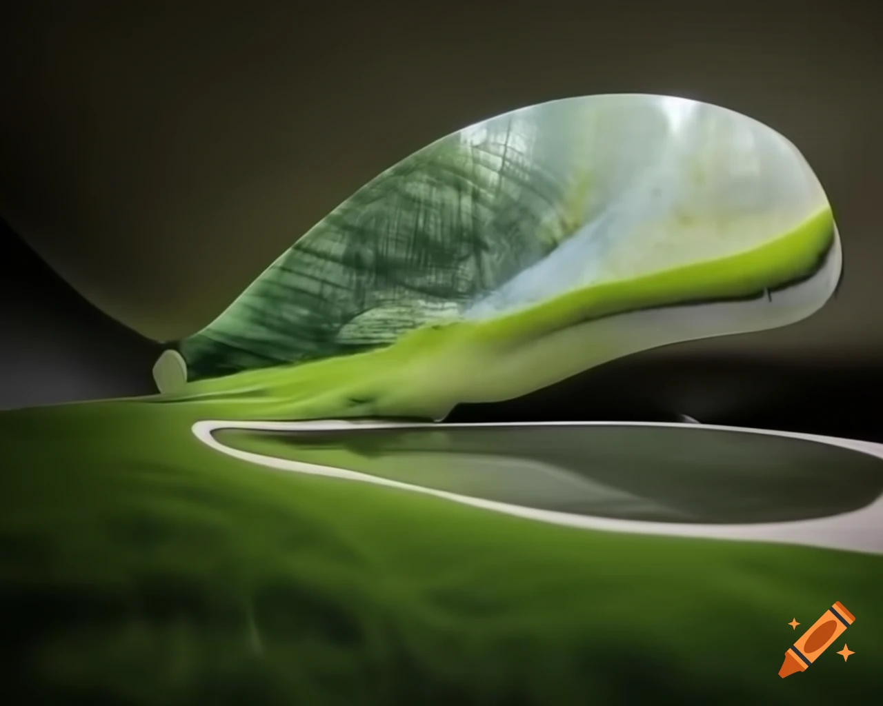 Contemporary park landscape design in metaphysical style inspired by Giorgio de Chirico