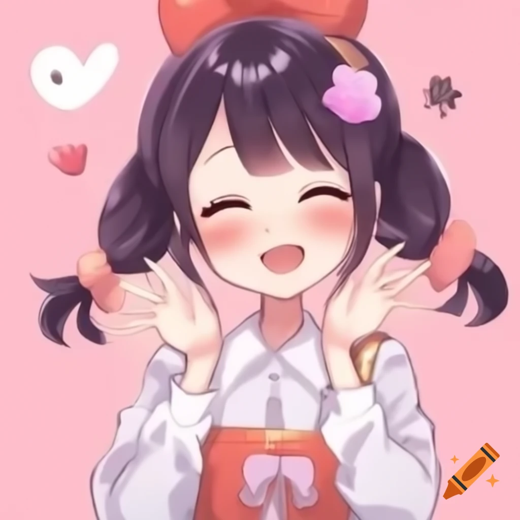 Anime style ASMR scene