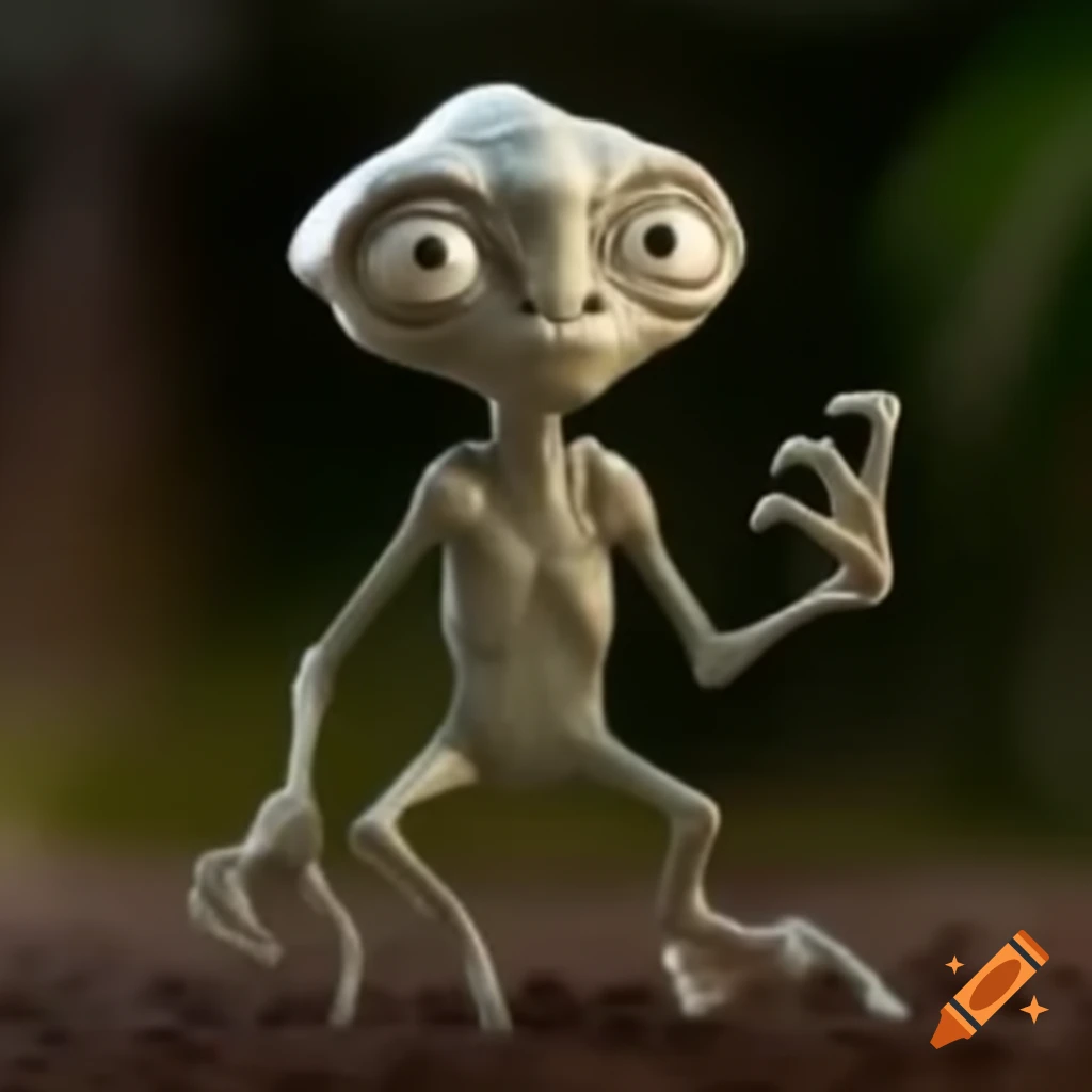 Friendly alien character with numerous teeth