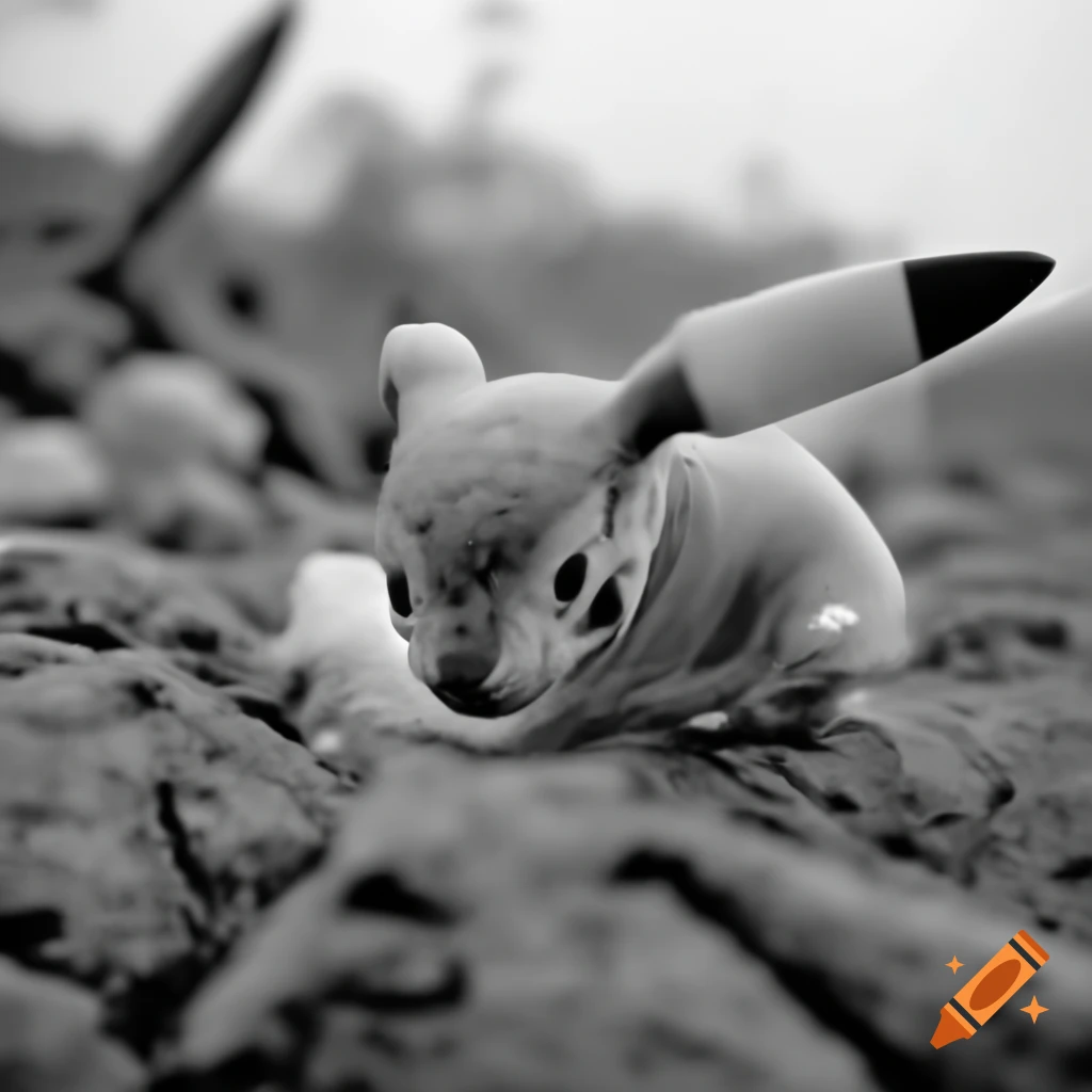 Pokémon themed scene set in Vietnam war 1960s