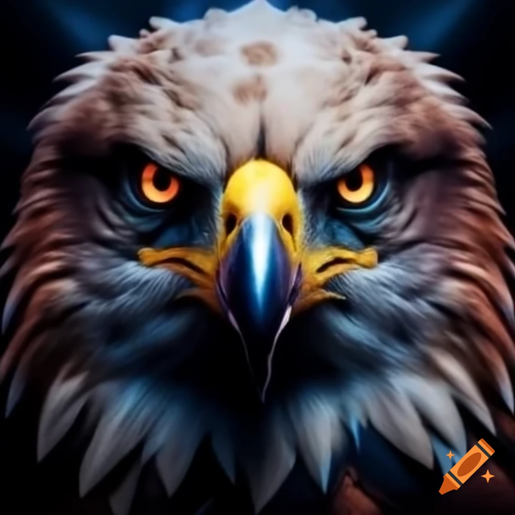 Fierce eagle logo facing forward