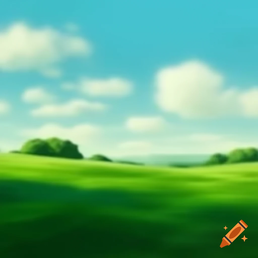 Vibrant green landscape showcasing nature's beauty