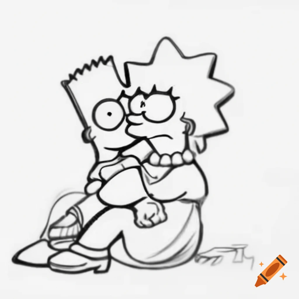 Lisa Simpson mascot comforting a scared boy