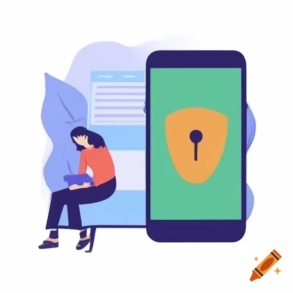 Closed phone with a lock for security