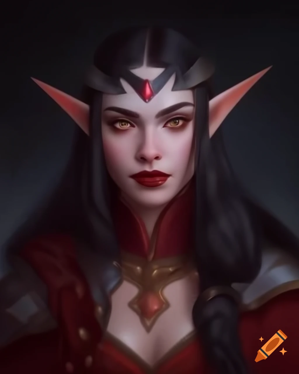 Person in elaborate fantasy costume with pointed ears, resembling an elf