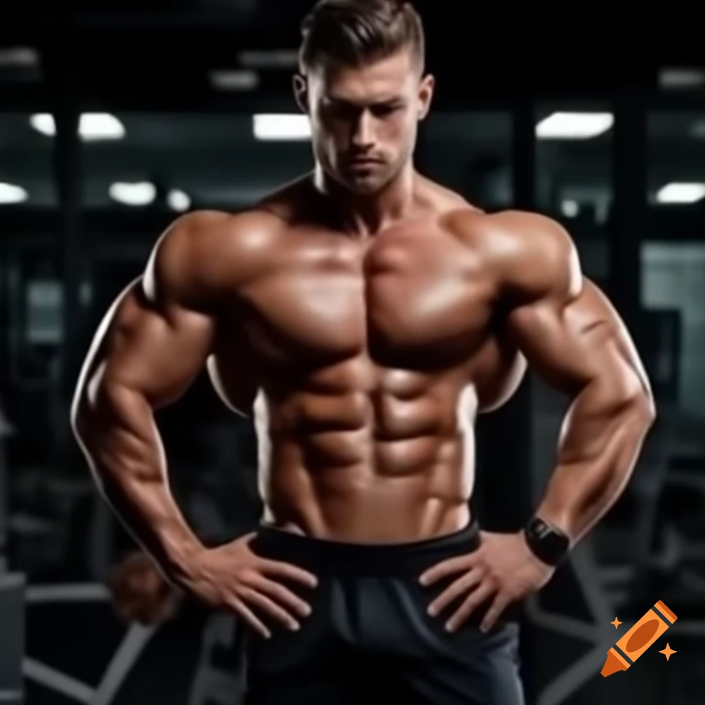 Athletic man showcasing fitness and strength