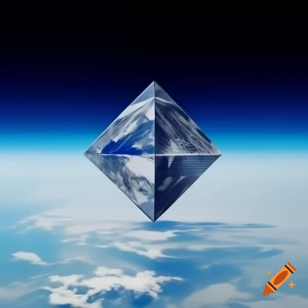Geometric cube on vast plain representing diverse cultures and existence possibilities