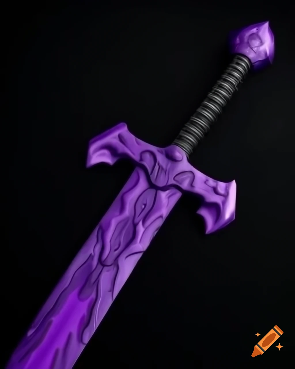 Violet Venom Sword with intricate design