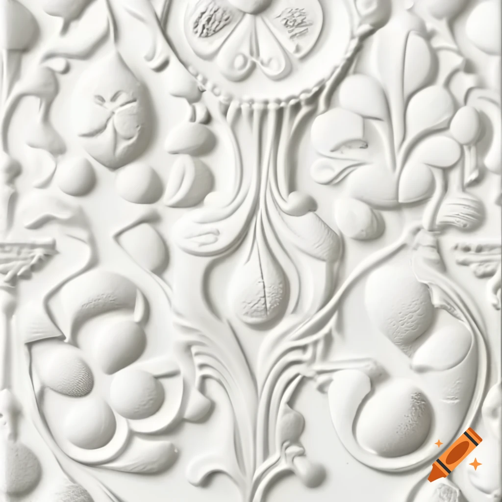 High-resolution plaster wall texture with intricate details and crevices