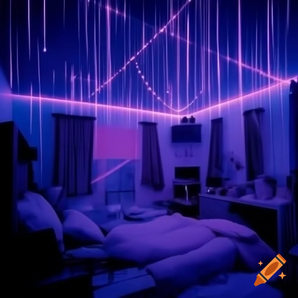 Young streamer's room with gaming setup and vibrant decor