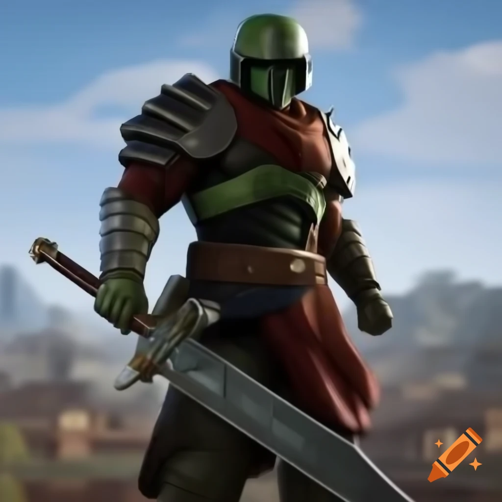 Doomguy character performing greatsword combo finisher in Soul Calibur 2