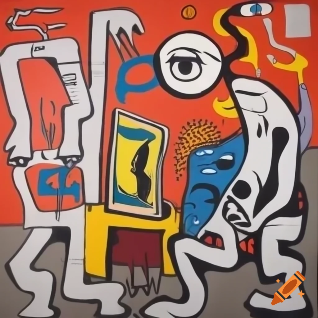 Painting depicting dangerous animals by Jean-Michel Basquiat