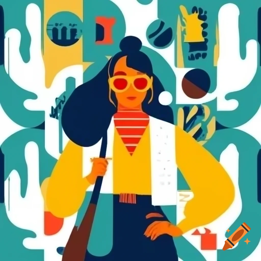 Stylish logo representing women's travel trips